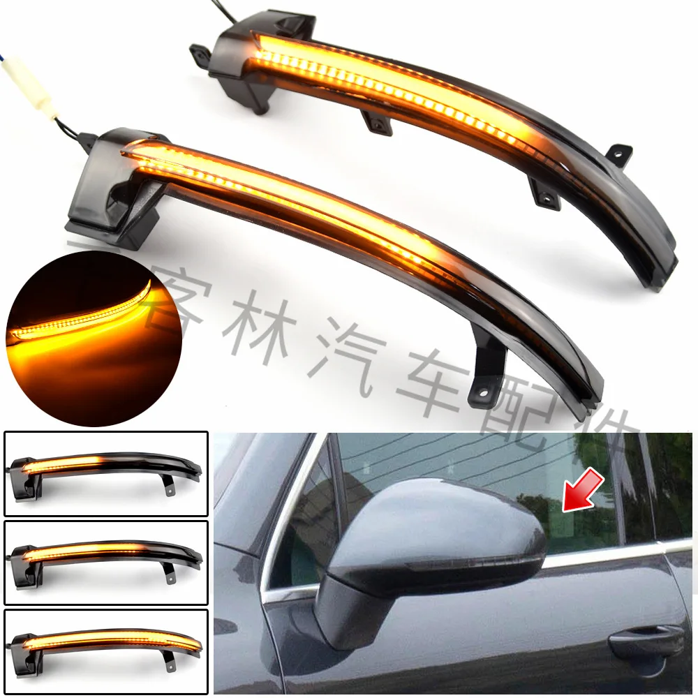 

Suitable for Volkswagen Touareg II MK2 7P 2010-2018 LED yellow flowing rearview mirror turn signal