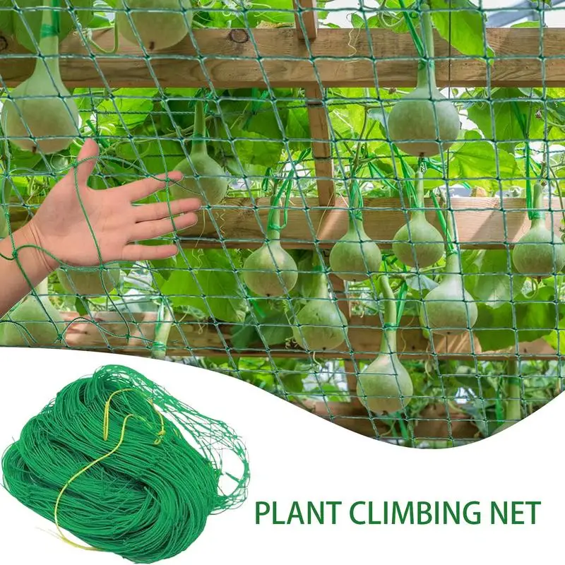 Plant Trellis Netting 78.74x118.11 Inches Cucumber Trellis Netting Fruit Growth Protection Flower Support Net For Vegetable