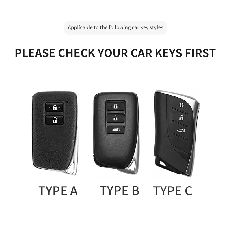 For Lexus ES200 LX700 RX350 LS500 GX500 NX260 LM350 UX300 LC500 2/3 Buttons Cars Remote Keychain Case Cover Keychain Accessories