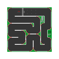 LDARC Race Track Rubber Mat RC 1/76 1/64 1/58 Mini Car Track Race Part 160x90mm 120x60mm 240x120mm 240x240mm