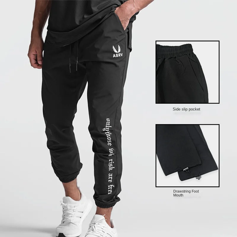 

Men's Summer Quick Dry Casual Joggers Pants Running Sweatpants Man Gym Fitness Training Sport Trousers Male Sportswear Bottoms