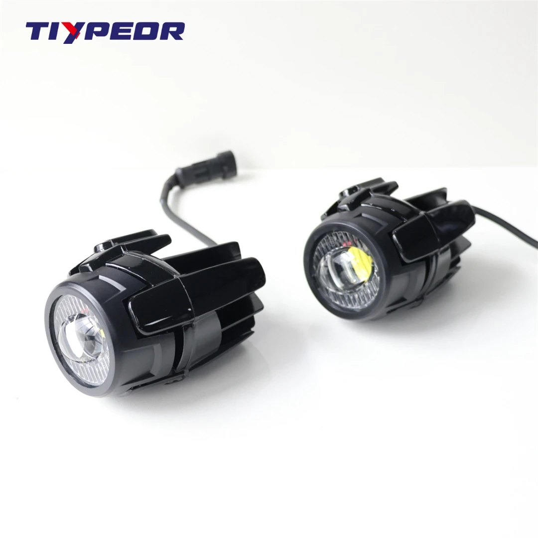 TIYPEOR Aluminum alloy motorcycle headlamp Original waterfowl lamp 15W power white light Best Selling LED flashing light