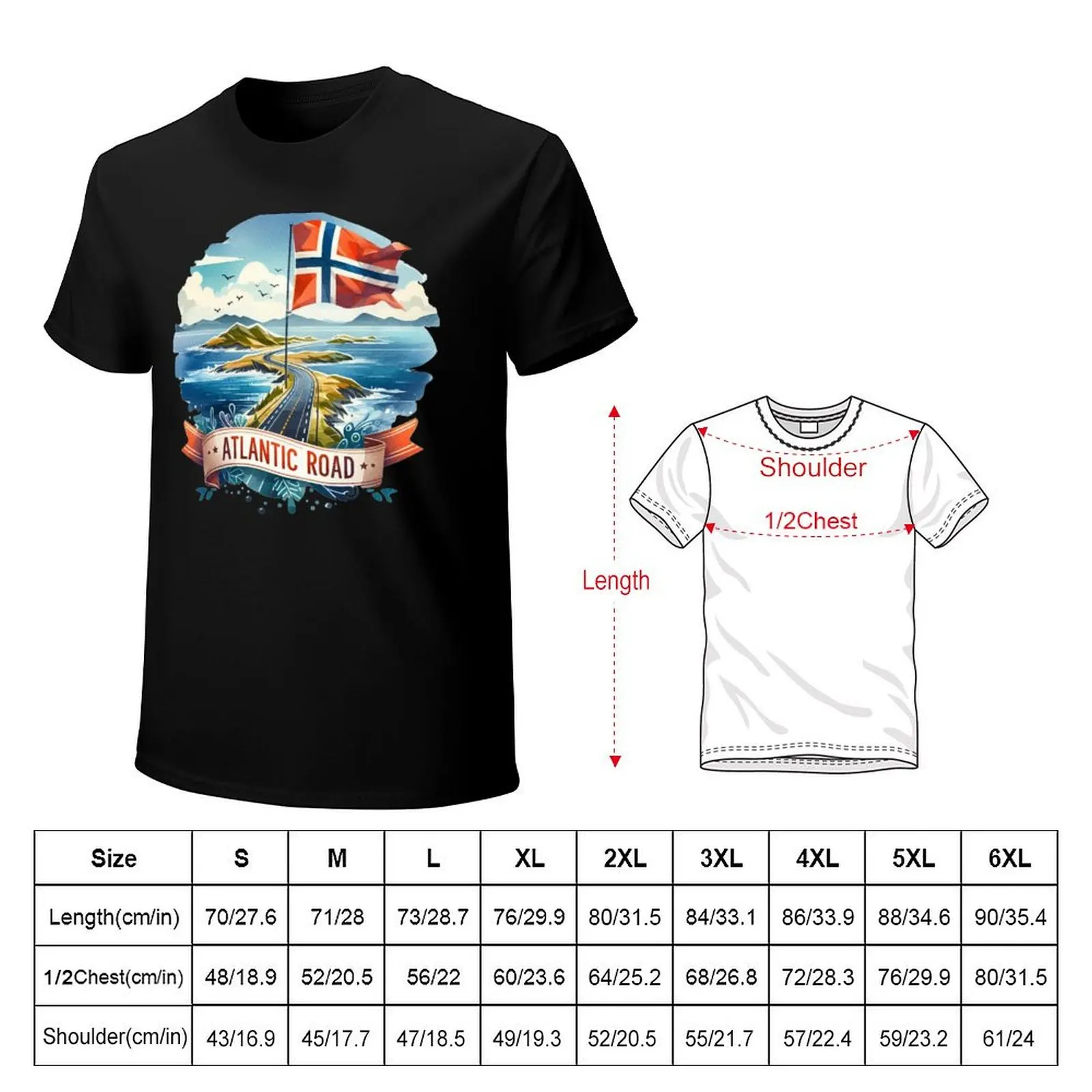 Atlantic Road T-Shirt funny t shirts man T-Shirt