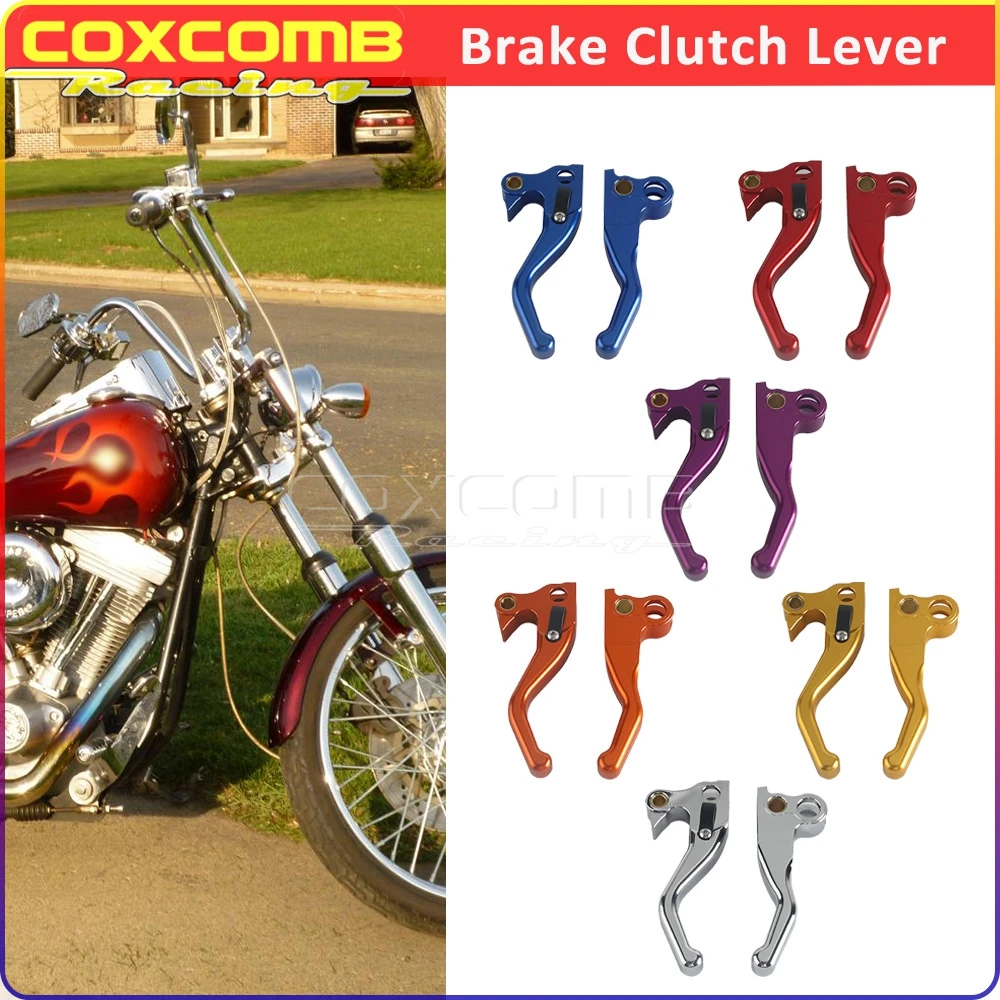 

2-3-Finger Motorcycle Hand Brake Clutch Levers For Harley Tour Glide FLT Classic FLTC Ultra Classic FLTCU Wide Glide FXDWG FXWG