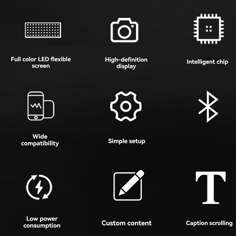 DIY LED Light Display Screen Smart Matrix Hat APP Controlled Display Signs Caps  Bluetooth Baseball Hat