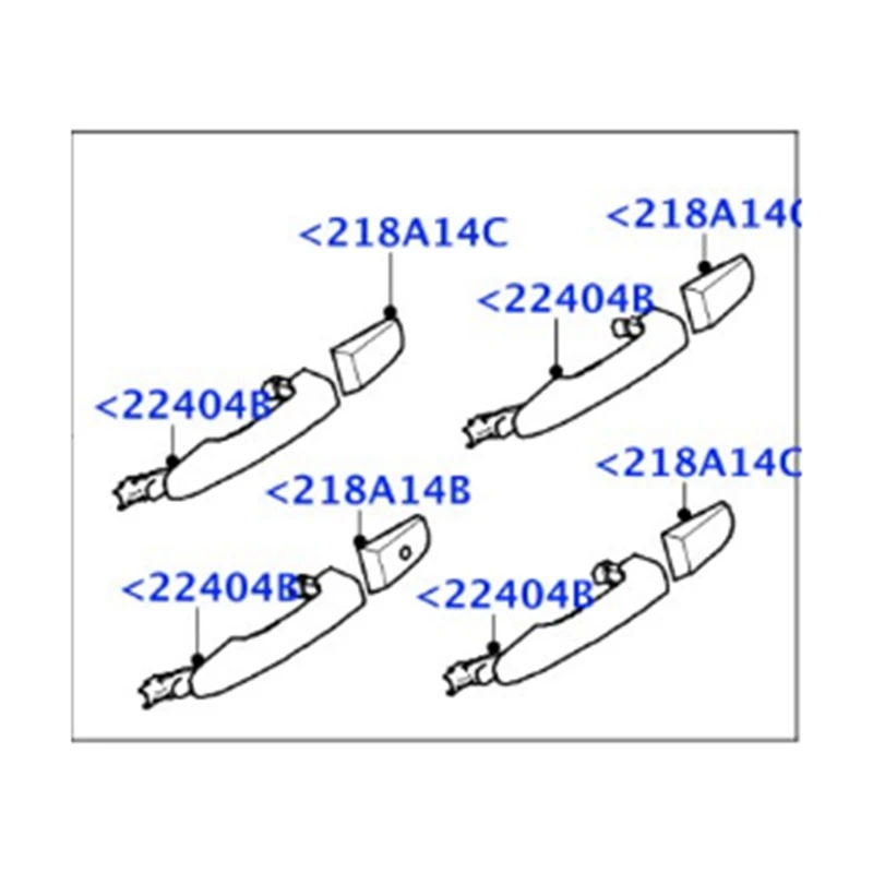 Car Outside Door Handle LR040308 LR025403 For Land Rover Range Rover Evoque 2012-2019 Parts Front Rear RH/LH Exterior Puller