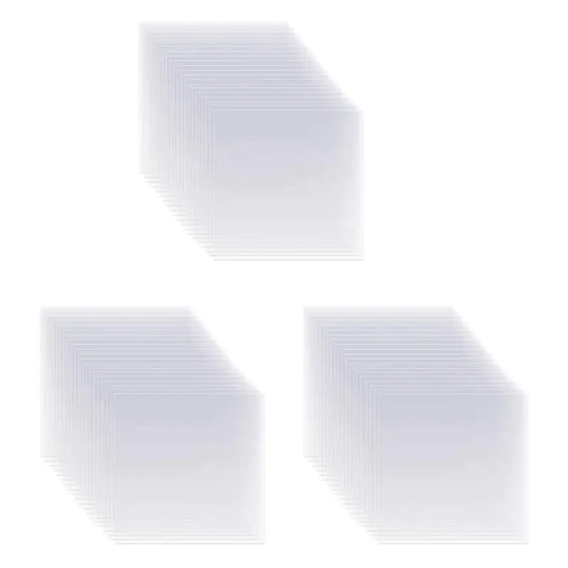 ABJI-60Pcs Clear Mylar Stencil Sheets 12 Inch Blank Stencil Material Sheets,For Compatible & Silhouette Cutting