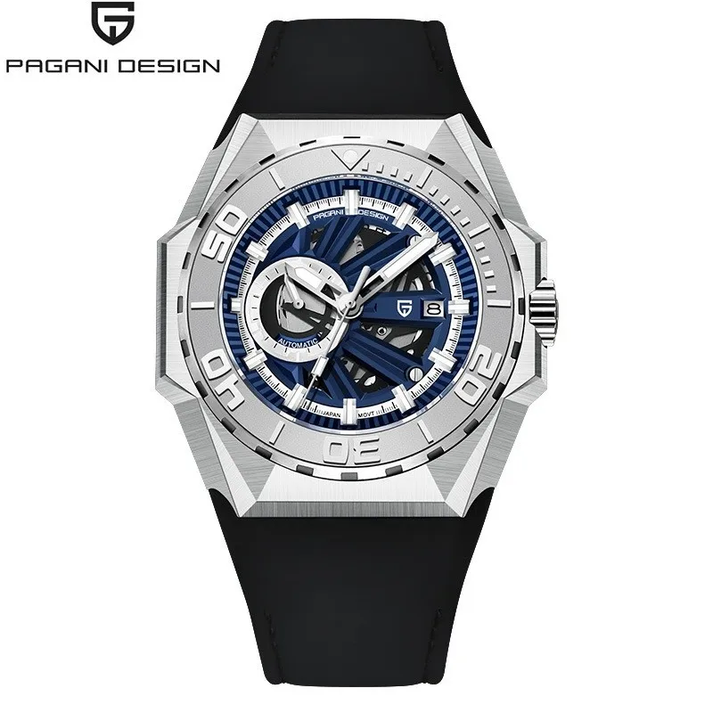 

Pagani Design For Men Watch Tonneau Dial Miyota Mechanical Automatic Wristatch Sapphire 100m Waterproof Montre Automatique Homme