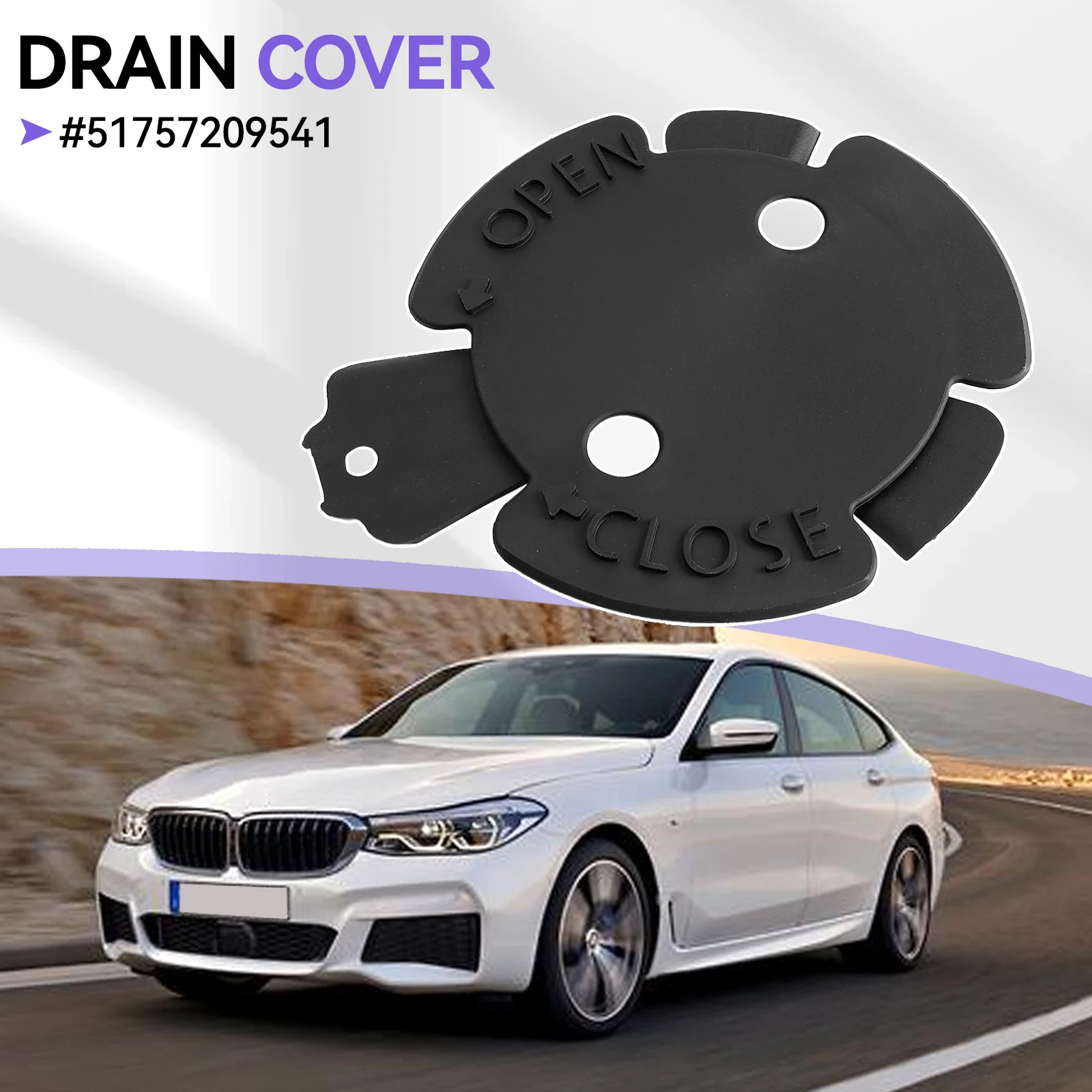 Drain Cover Flap Replacement Underfloor Car Oil Sump For BMW 5 6 7 Series F10 F11 F07 F01 F12 F18 520Li 535i GT 528i 51757209541