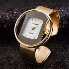Luxury 2023 Gold Silver Women'S Quartz Watch, Fashion Dress Accessory