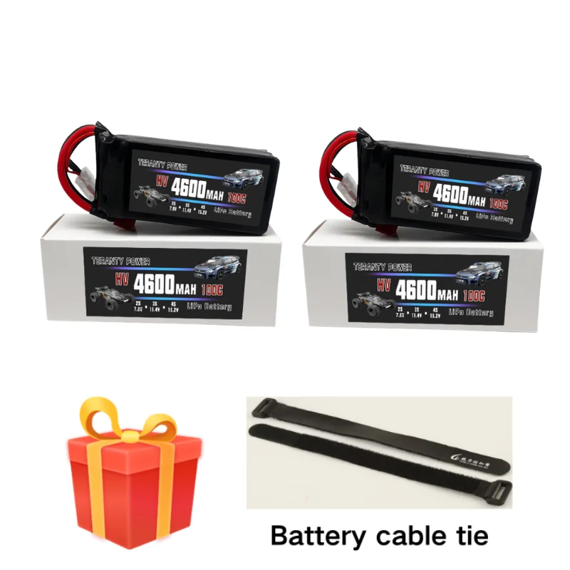 1/2/4pcs TERANTY 3S 5600mAh Lipo Batterij 11.4V 100C met T Plug voor Hyper go MJX RC Auto Buggy Truck FPV Drone RC Model Onderdelen