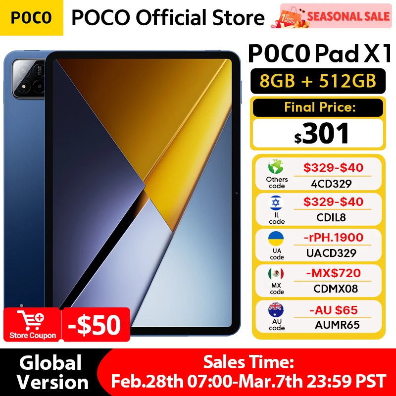 NEW POCO PAD X1 Global
