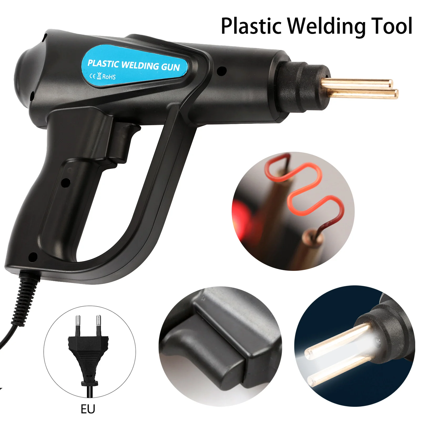 Car Tool 70W Plastic Welding Machine Hand Garage Tools Car Plastic Bumper Soldering Iron Repair Kit Hot Stapler Welder Heat Gun