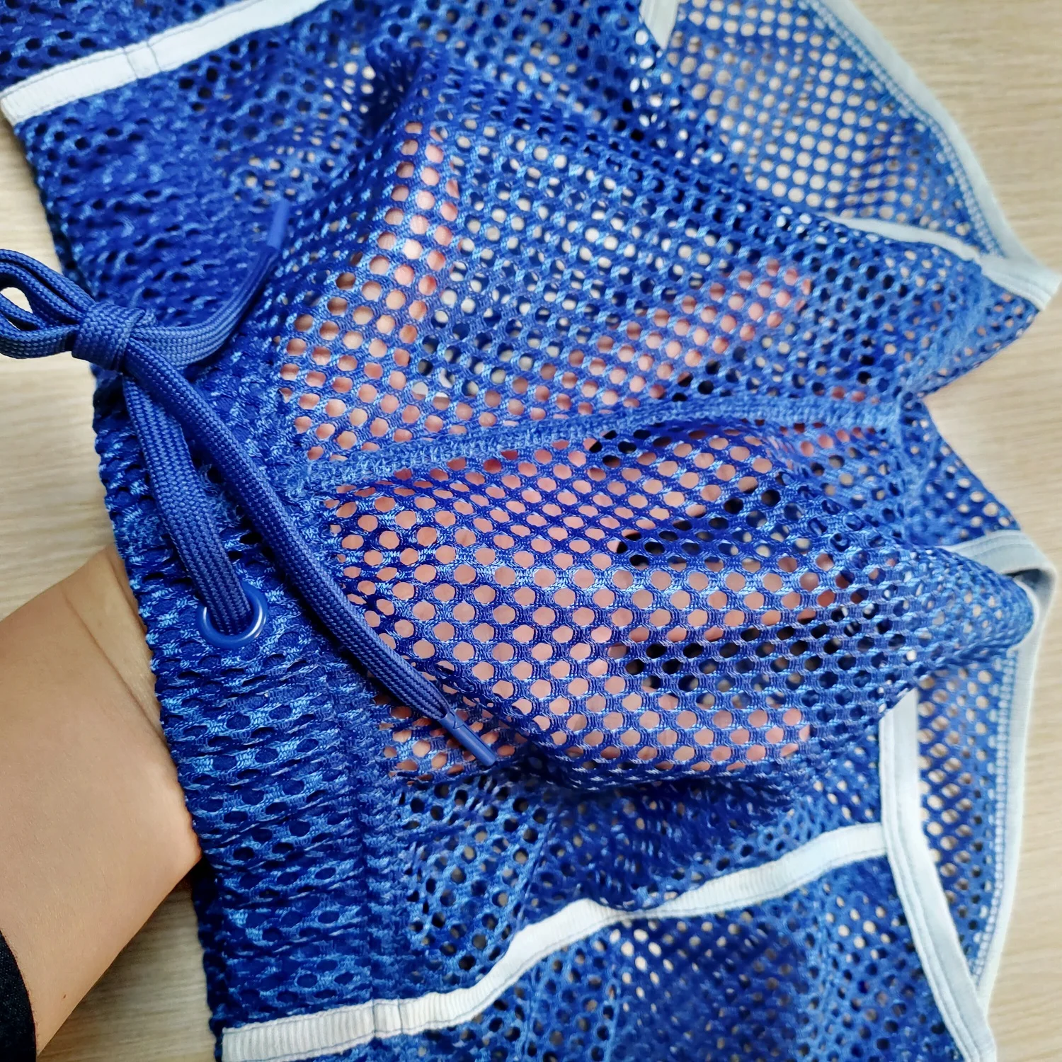 SEOBEAN-pantalones cortos de malla para hombre, ropa interior transpirable, SEXY, de verano