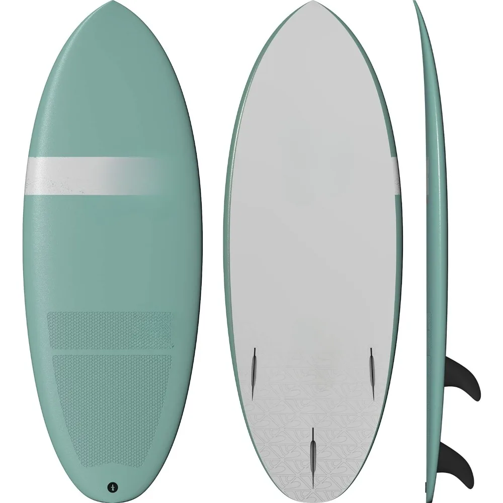 

Froth – Soft Top Surfboard – Wakesurf Board – 3 Colors - 5 Sizes from 5’ to 9’, 5’ Shortboard