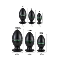 6 Size Buttplugs Anal Beads Balls Cunt Plug Dilatador Anal Plug Sex Toys Small And Big 9.5cm Huge Anal Plug Toys For Women Men - Image 5