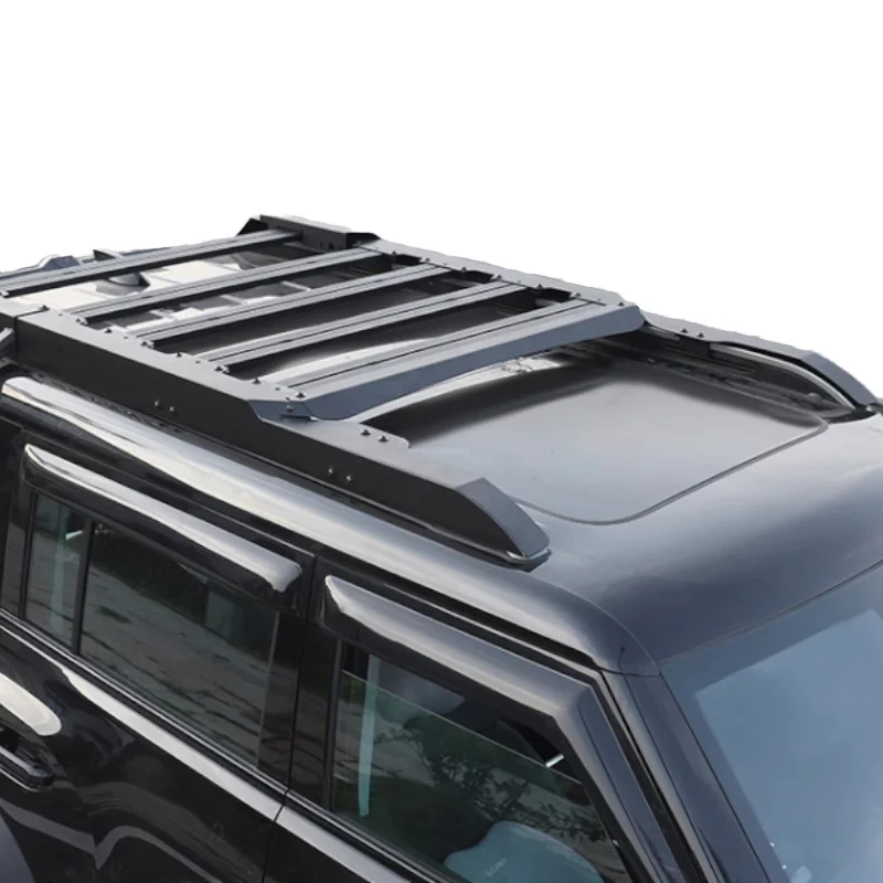 

Roof Rack, Universal 4X4 Iron Roof Rack Basket Performance Parts For Chery Jetour Traveler's Luggage Storage GWM