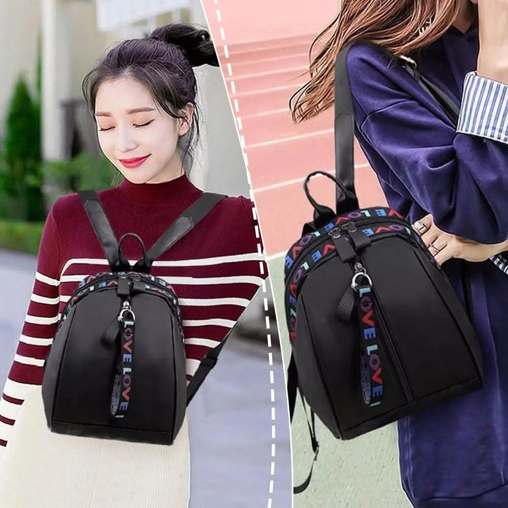 Contrast Color Backpack Fashion Backpacks Oxford Cloth Waterproof Casual Large Classes Capacity Student Backpack Lightweigh O2j7