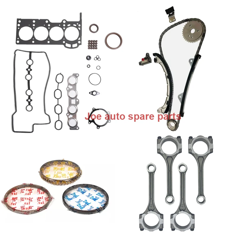 3sz full gasket + timing kit + piston ring + connecting rod 4 pcs 