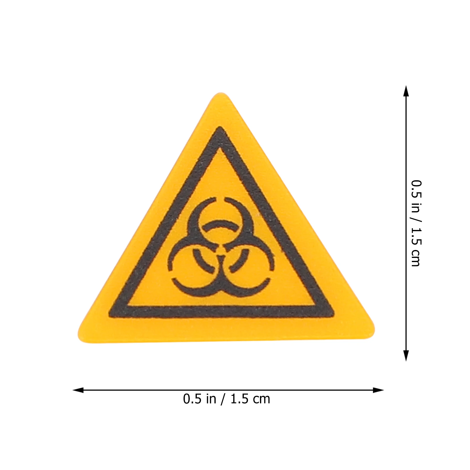 

10 Pcs Sign Sticker 15MM Lab Warning Labels Decals Caution Infection Signs Laboratory Warning Label Traffic Safety
