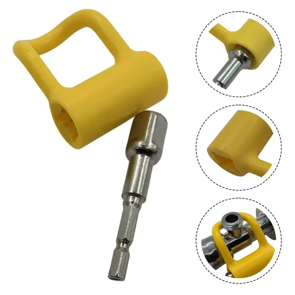 

Small Spaces Disassemble Triangular Valve Faucet Spanner Plumbing Tool Angle Valve Bathroom Wrench Tightening With Extension Bar
