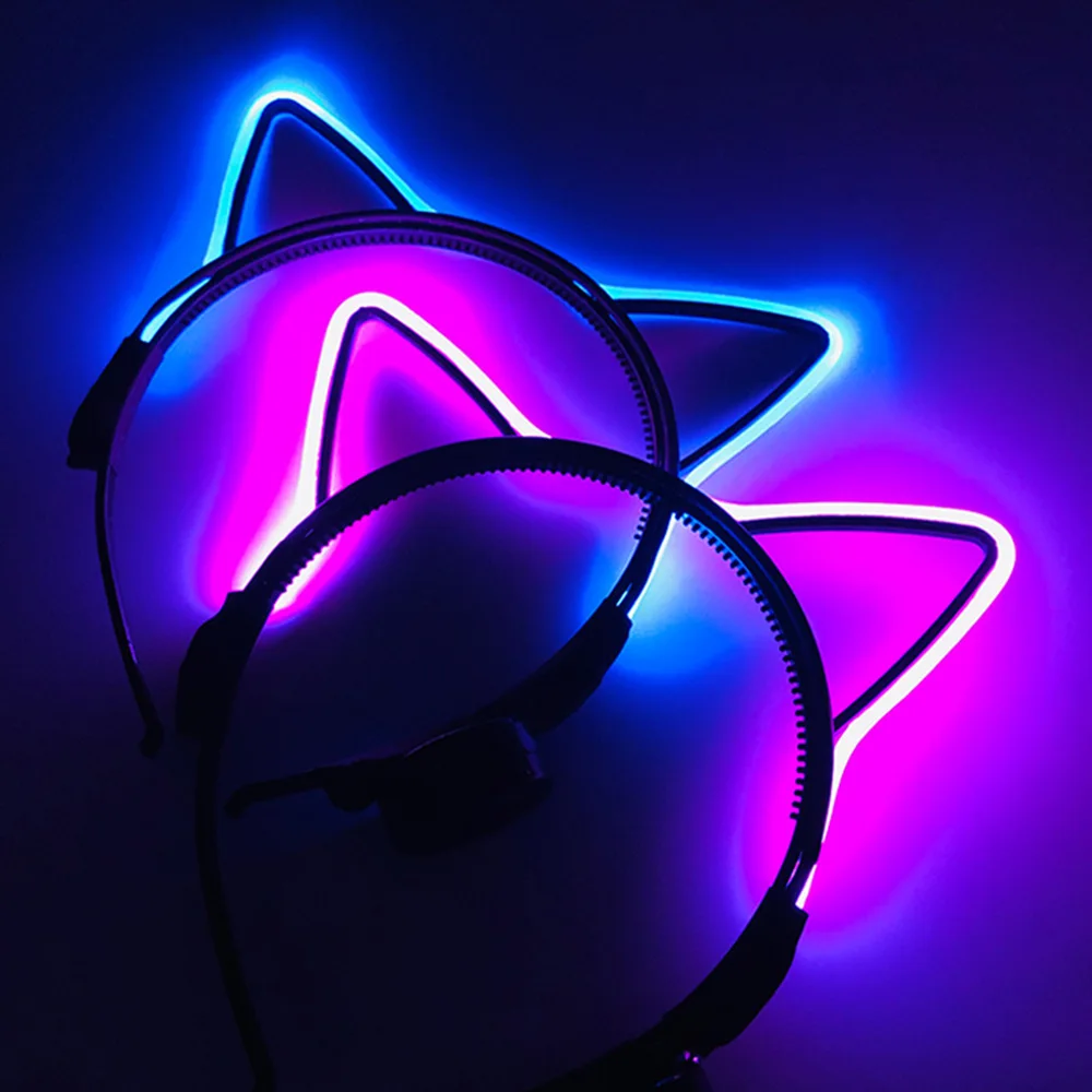 Kawaii Cupidon ange bandeau lumineux bandeau circulaire lumineux néon brillant cerceau de cheveux femmes accessoires ange Cosplay accessoires