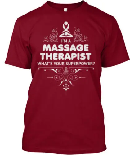 Massage Tee T-Shirt Made in the USA Size S to 5XL