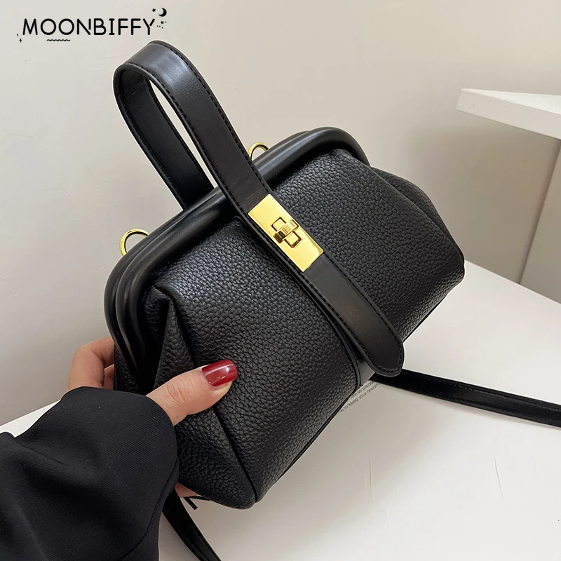 Branded Small Clutch PU Leather Crossbody Side Shoulder Bag with Short Handle 2022 Fashion Brand Designer Female Luxury Handbag