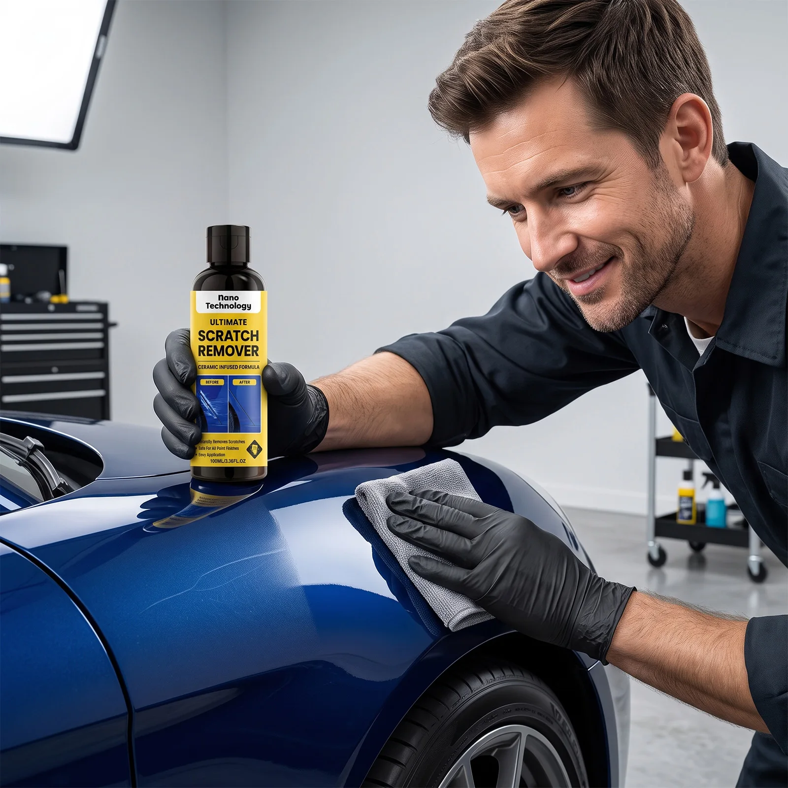 Car Surface Scratch Polish Kit Auto Body Paint Renovation Set Boost Paint Gloss For Multi‑Color Car Paint Chrome Plastic Parts
