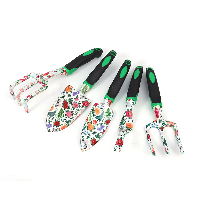 Gardening Tools Set for Home Garden, Loose Soil Stamping Shovel, Outdoor Flower Succulent Plant Shovel Tool, 5Pcs