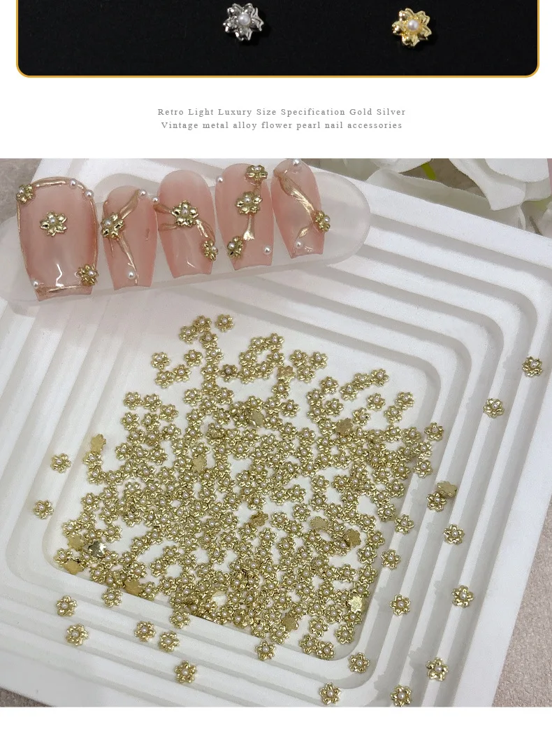 YYM 30 Stück Macaron-Farbene Stern-Nagelcharms Frühling Sommer Fünfzackiger Stern Perlen-Legierung Nagelkunst-Dekoration DIY Maniküre-Zubehör
