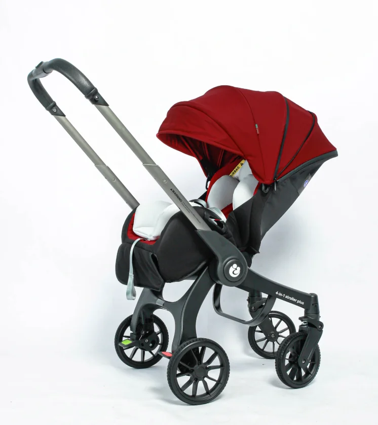EU VOORRAAD 4in1 kinderwagen twee-weg Multifunctionele pasgeboren kinderwagen 3in1 Opvouwbare Mand type stoel Lichtgewicht Reizen Kinderwagen