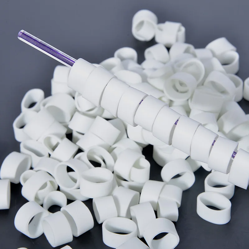 500 Pcs White Rubber Bands Diameter 15mm Strong Elastic Silicone Rubber Band Rubber Ring Elastic Bands Home Office Accessories