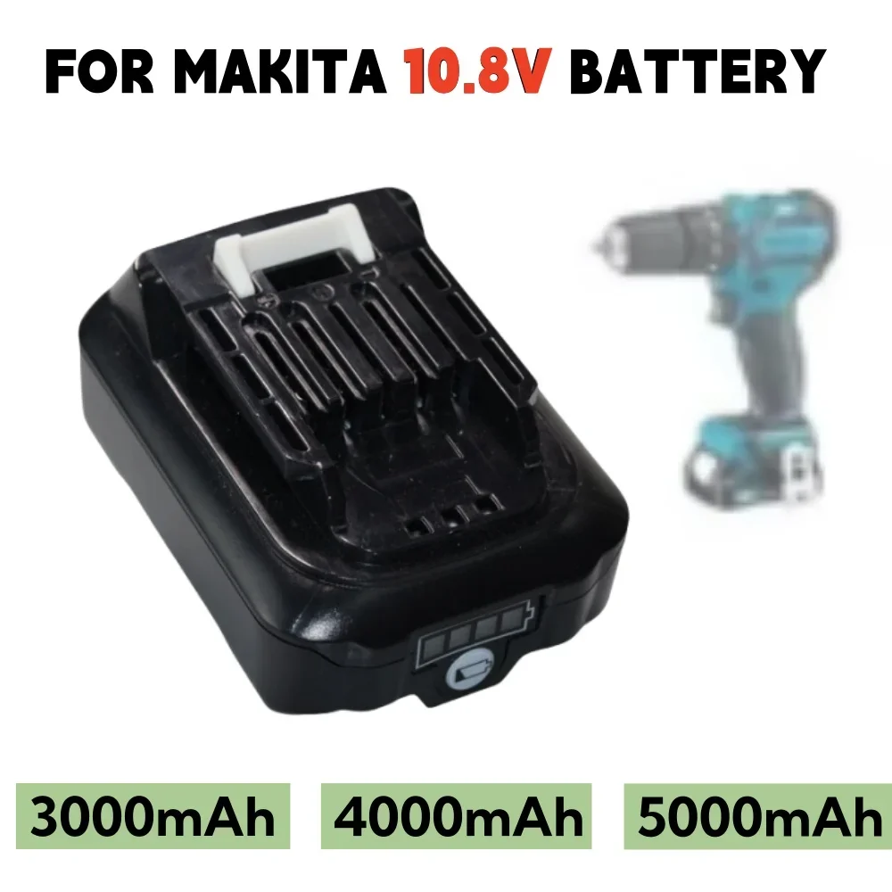 

10.8V 3000/4000/5000mAh Rechargeable Li-ion Battery for Makita CXT Series DF031D TD110D JR103D JV101D Power Tool BL1020B BL1040B