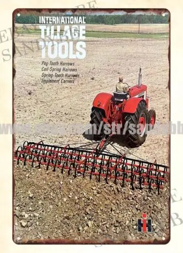 1p,wall art International Tillage Tools Harrows Implement Carriers metal tin sign