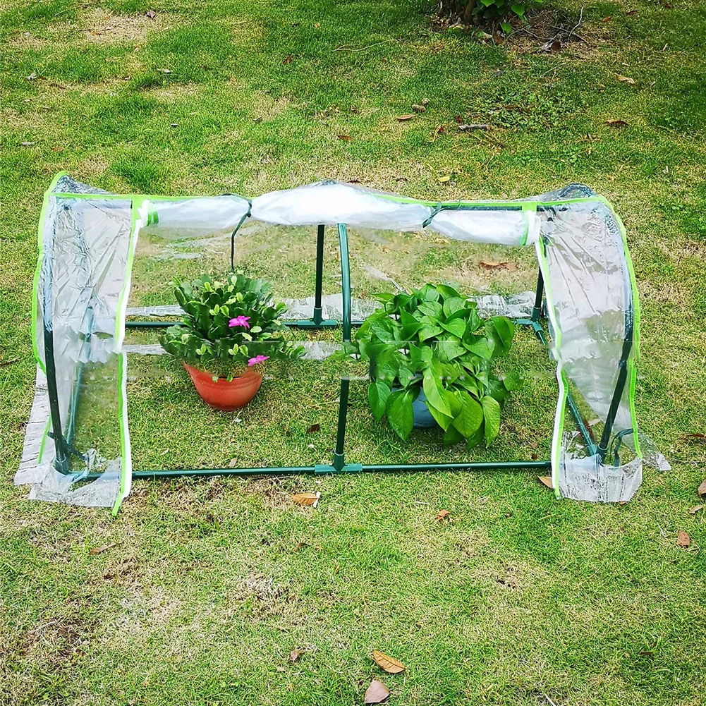 Tunnel-type Greenhouse Warm And Cold-proof Succulent Greenhouse Cover Outdoor Living Garden Structures Shade Greenhouses