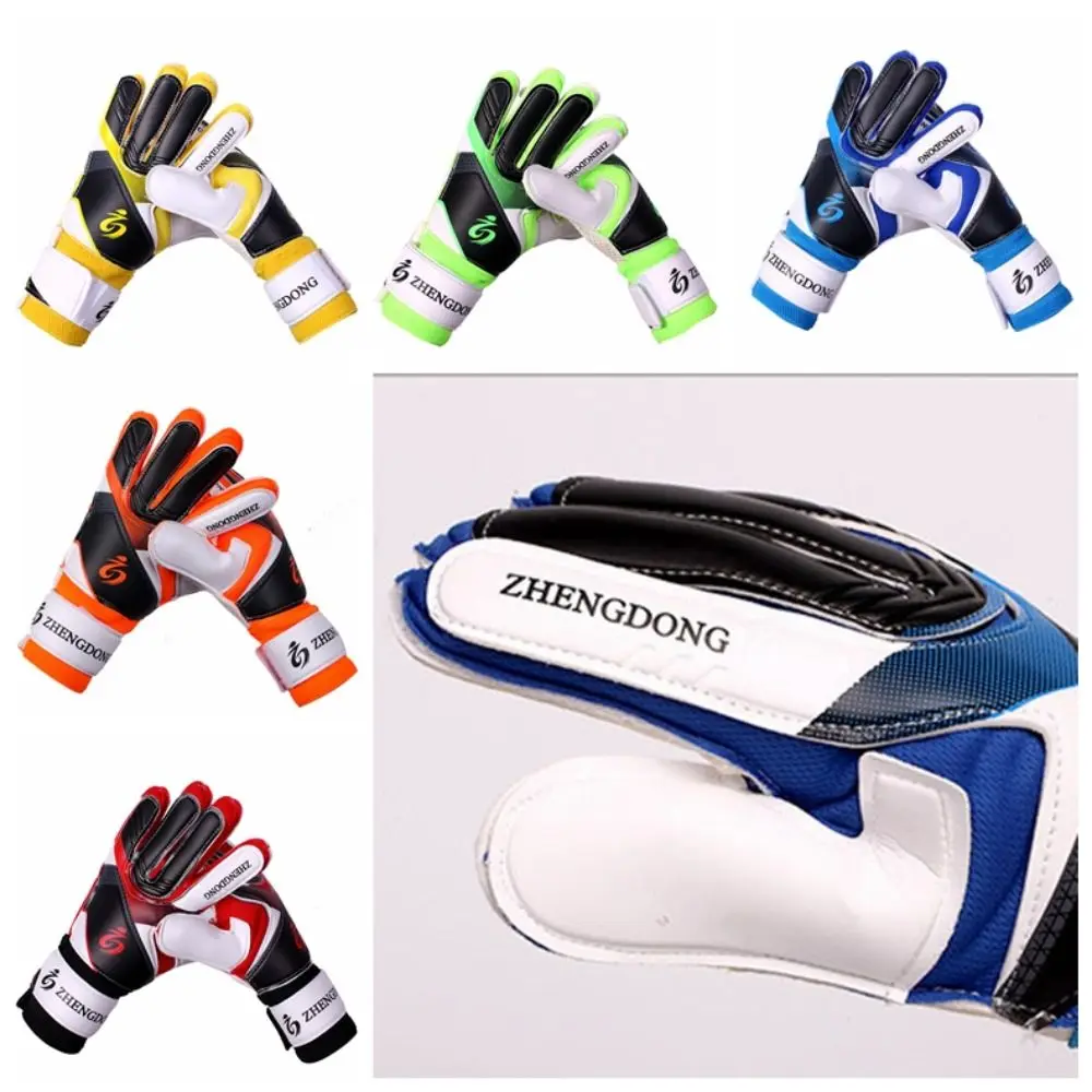 

Wear-resistant Football Gloves Excellent Anti-slip Goalkeeper Training Gloves Thick Latex Colorful Goalkeeper Gloves Kids/Adult