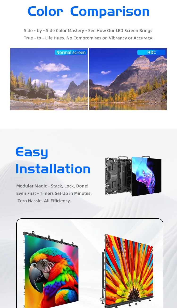 Customizable High Quality Led Wall P 2.6 Rental Ground Support for Rental Led Display  P2.97 Rental Indoor Led Video Panels 500x