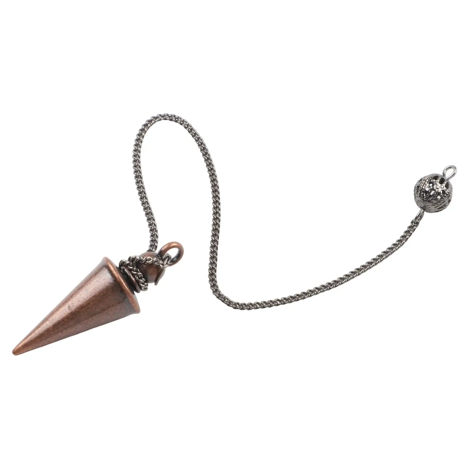 2pcs 99.9% Copper Dowsing Rod Psychic And Divination Copper Pendulum Kit Portable Dragon Seeking Detachable Tool