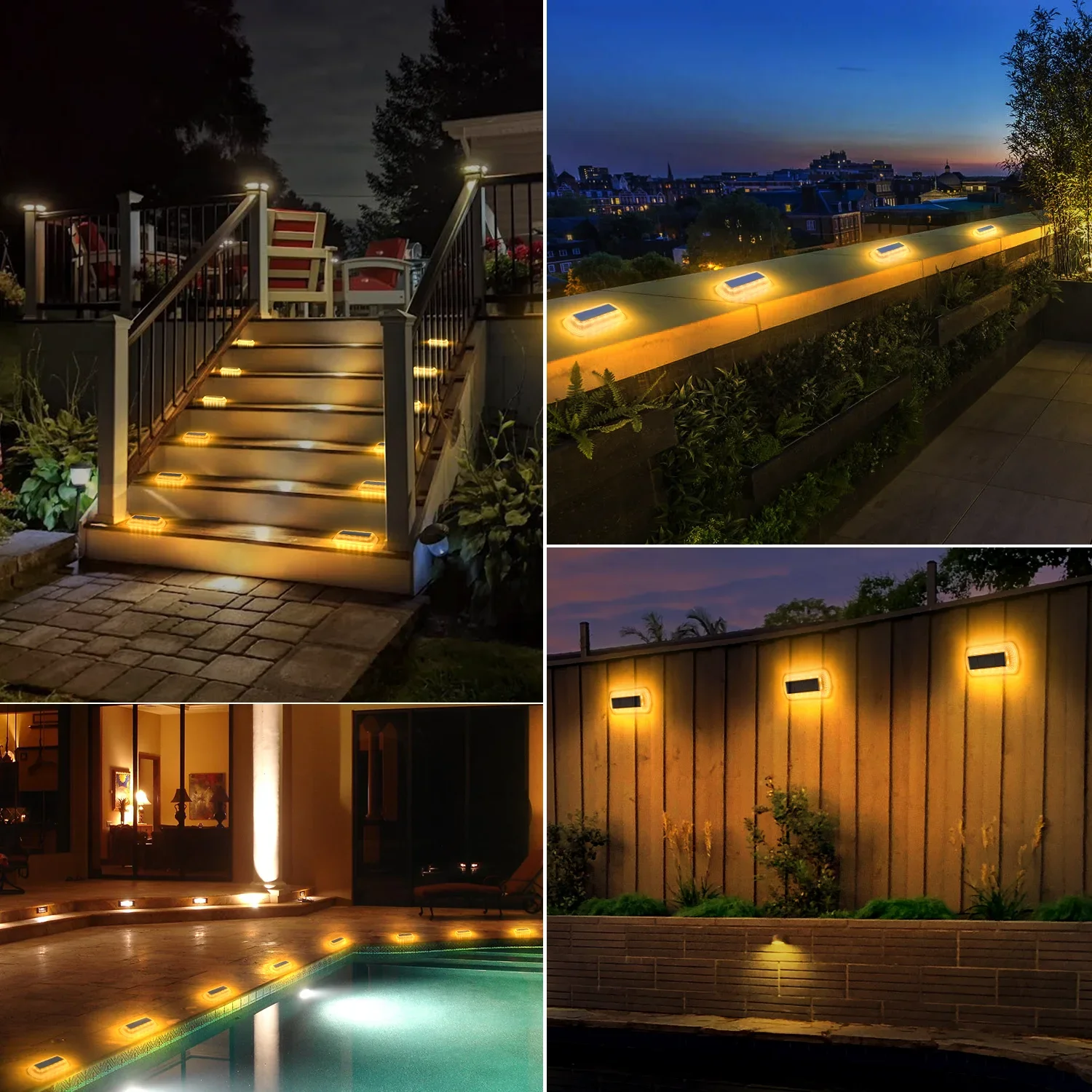 Imagem -06 - Impermeável Solar Enterrado Luz Luz Subterrânea ao ar Livre Deck Stair Driveway Path Decking 16leds 3000k Ip65 Pcs Pcs