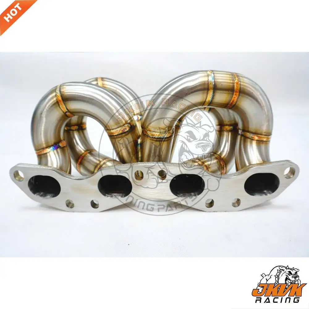 JKVK RACING Tubo de vapor de 3,0 mm de espesor 48 mm OD T3 SR20DET SR20 240SX S13 S14 Colector turbo de montaje superior