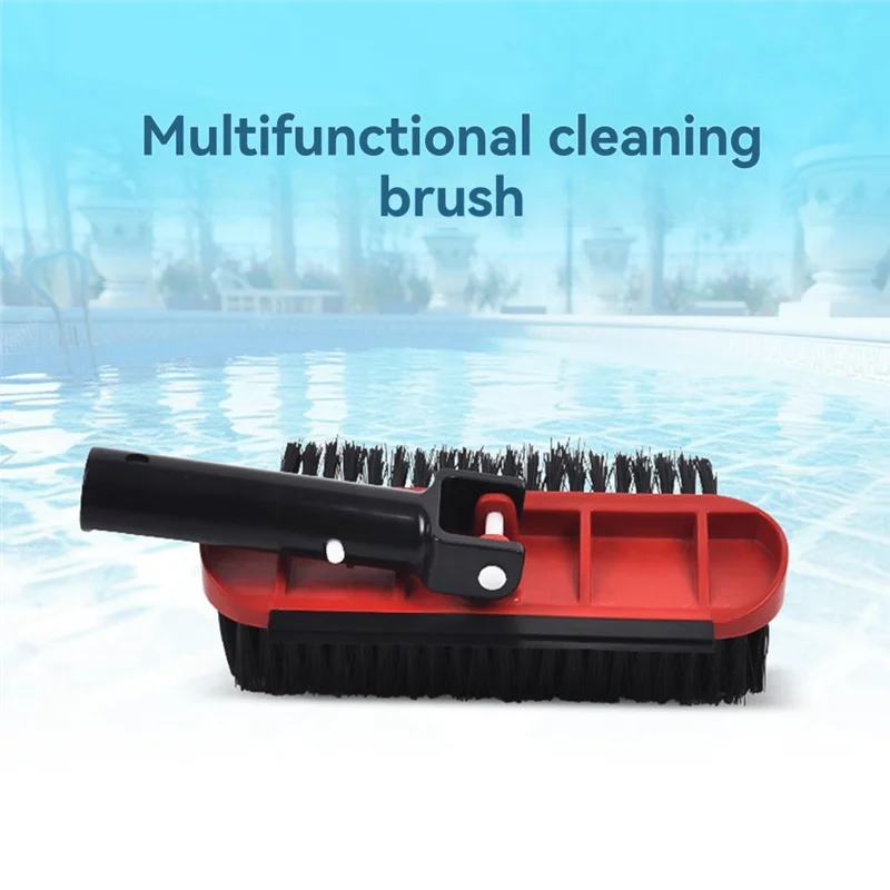

ABLK Multipurpose Rotary Handled Scrub Brush For Cleaning Swimming Pool Walls, Steps, And Bathroom Areas