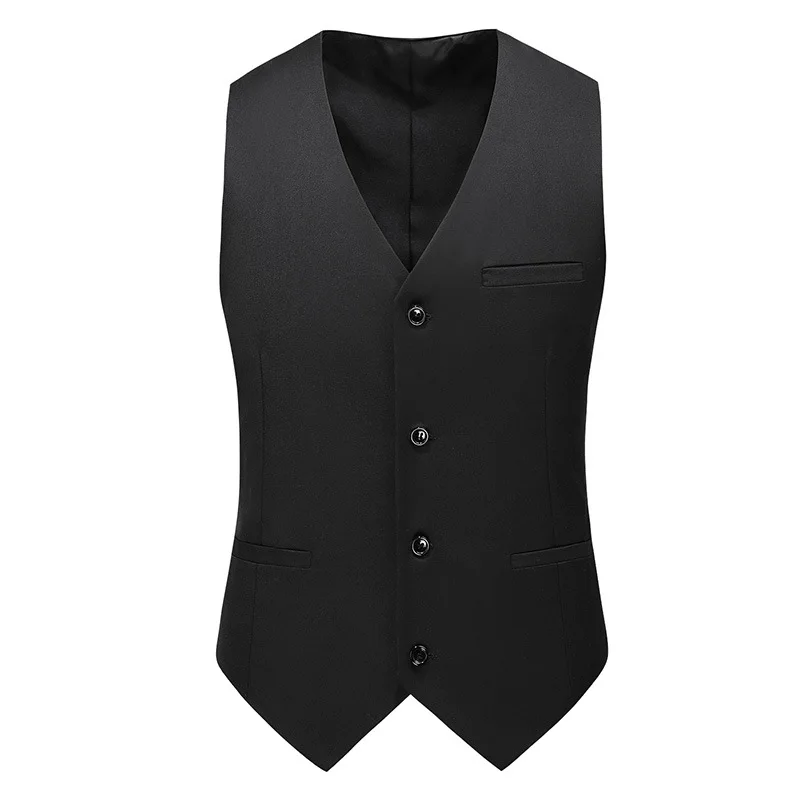 

M8276 Men's formal suit vest vertical striped suit vest