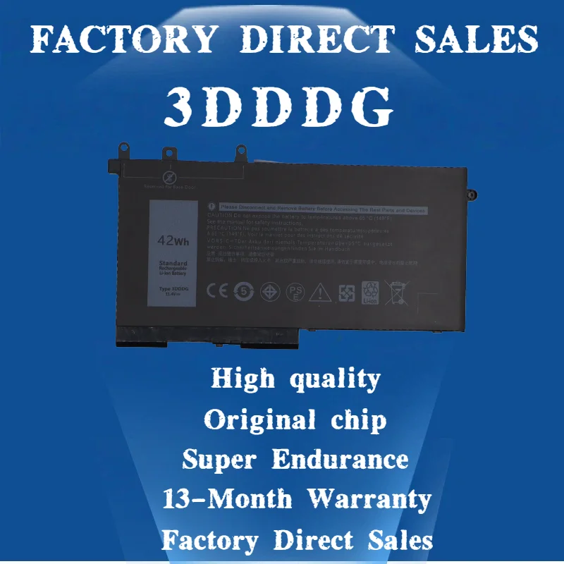 3DDDG Laptop Battery For Dell Latitude 5280 5288 5480 5580 5490 5590 5491 5591 5495 5488 M3520 M3530 Series Laptop Battery