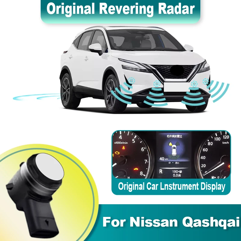 

New! Original Display Screen Car parking sensor kit Assistance Backup Radar Buzzer System For Nissan Qashqai 2016 To 2023 2024