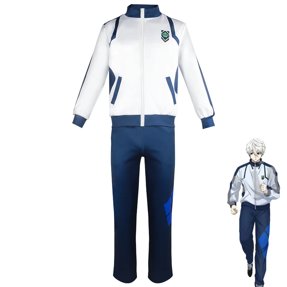 Blue Lock Anime Cosplay Costume Isagi Yoichi Nagi Chigiri Rensuke Kunigami Bachira Megur Jumpsuit Football Club Sportswear Wig