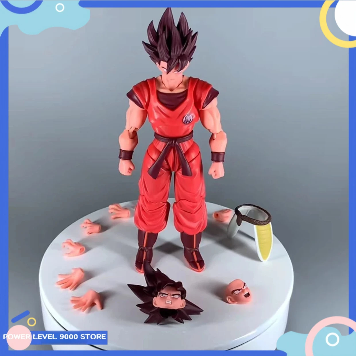 

In Stock Demoniacal Fit Dragon Ball Z SHF Son Goku Scarlet Martial Artist 16000 Power Level Action Figure Anime Figures