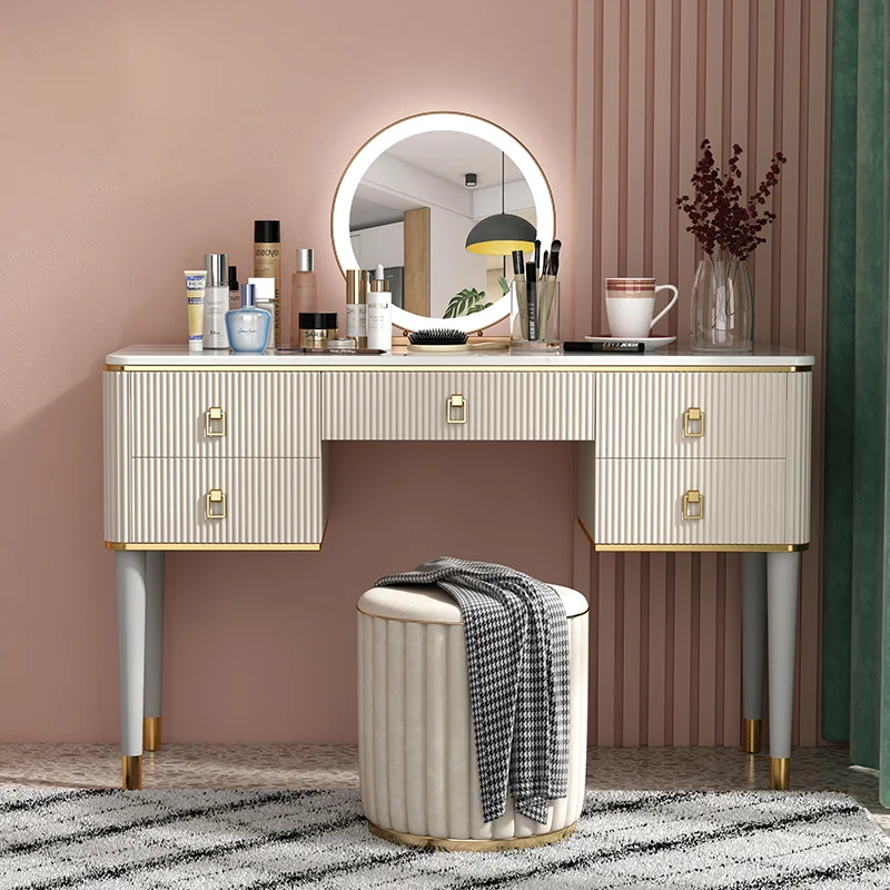 

Luxury Hot Sale Girls Modern Multi Chest Mirror vanity dressing table