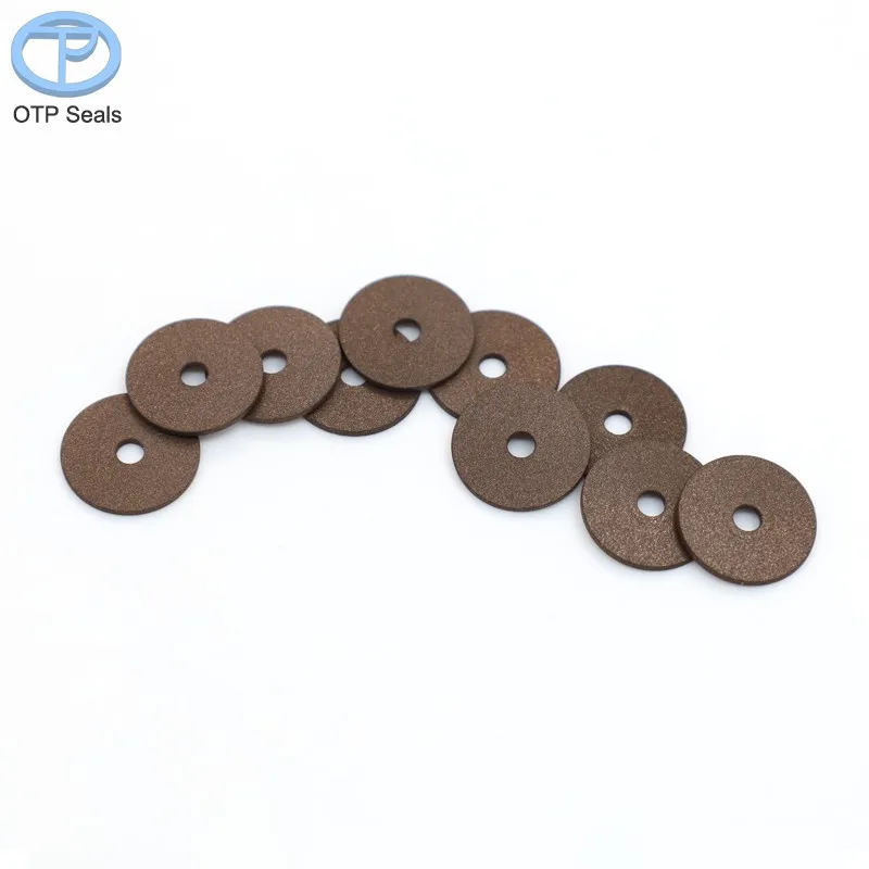 PTFE gaskets Polytetrafluoroethylene add copper powder liner Shim Spacer Pads shaped parts Non-standard parts factory Customized 3