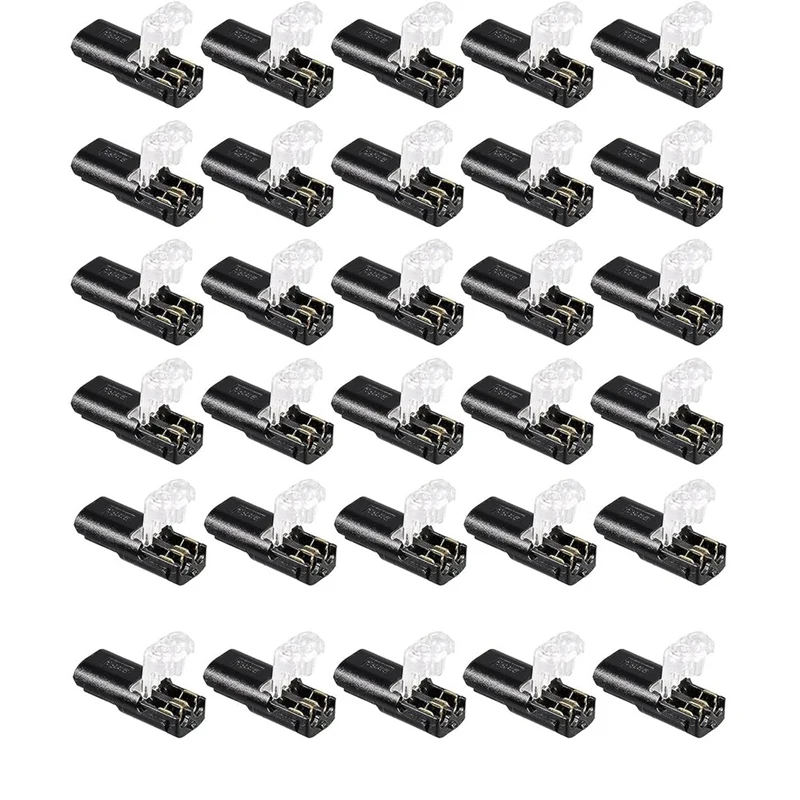 Dubbeldraads Plug-In Connector Met Vergrendelingsgesp (30 Pack)